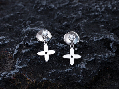 [Resenly Jewelry]VIDYLLE SILVER DIAMOND MINI DROP EARRINGS