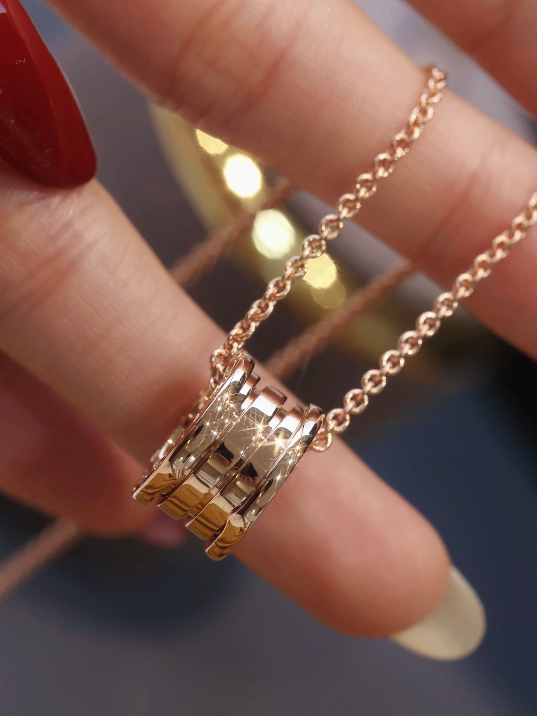 [Resenly Jewelry]ZERO 1 PINK GOLD NECKLACE