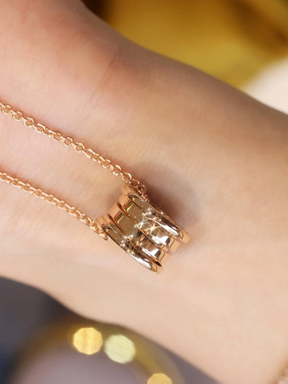 [Resenly Jewelry]ZERO 1 PINK GOLD NECKLACE