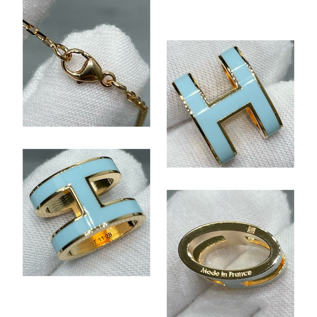 [Resenly Jewelry]POP H SKY BLUE NECKLACE