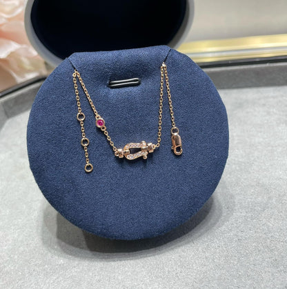 [Resenly Jewelry]FORCE 10 DIAMOND CHAIN LINK PINK GOLD BRACELET