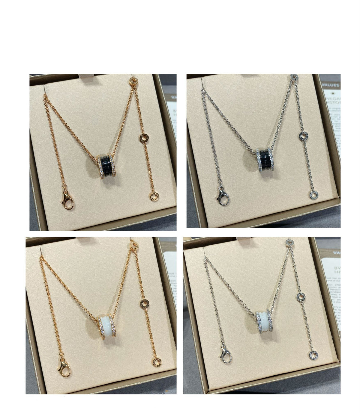 [Resenly Jewelry]ZERO 1 DIAMOND CERAMIC NECKLACE
