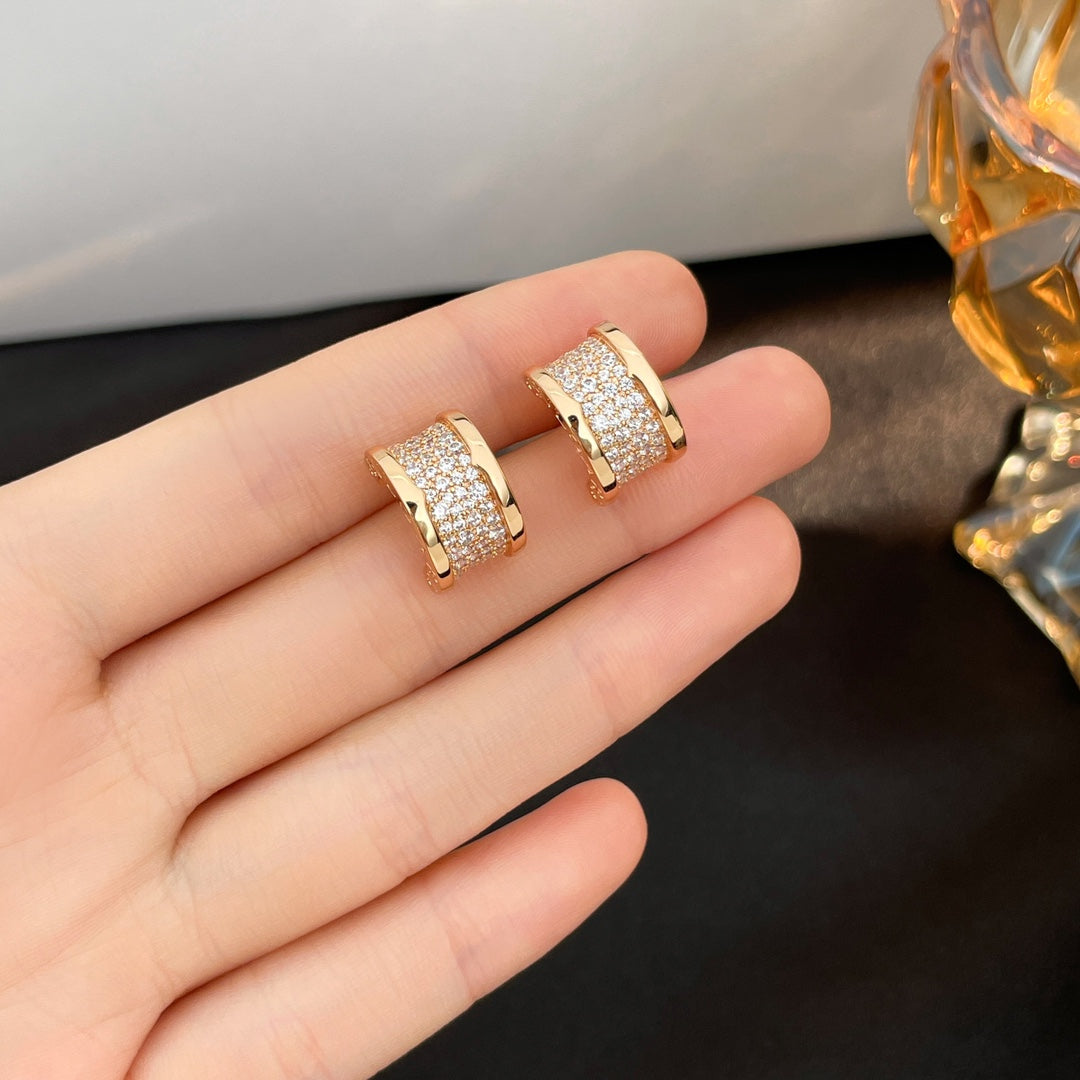 [Resenly Jewelry]ZERO 1 ダイヤモンド パヴェ ピアス