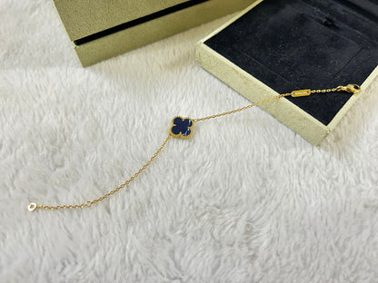 [Resenly Jewelry] クローバー1モチーフ ピーターサイト ブレスレット