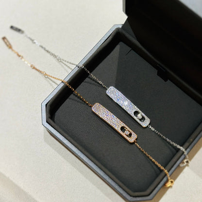 [Resenly Jewelry]MOVE CLASSIQUE DIAMOND PAVED BRACELET(Adjustable)