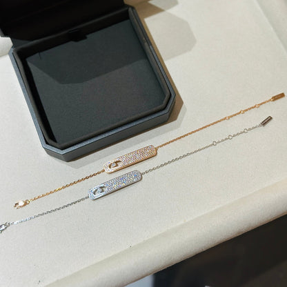 [Resenly Jewelry]MOVE CLASSIQUE DIAMOND PAVED BRACELET(Adjustable)