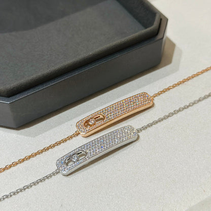 [Resenly Jewelry]MOVE CLASSIQUE DIAMOND PAVED BRACELET(Adjustable)
