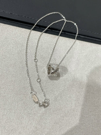 [Resenly Jewelry]LIENS EVIDENCE DIAMOND PAVED NECKLACE