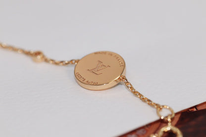 [Resenly Jewelry]STAR AND SUN 4 MOTIF PINK GOLD MALACHITE BRACELET