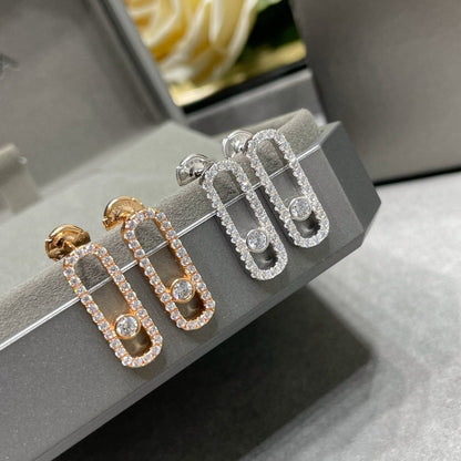 [Resenly Jewelry]MOVE UNO STUD DIAMOND PAVED EARRINGS