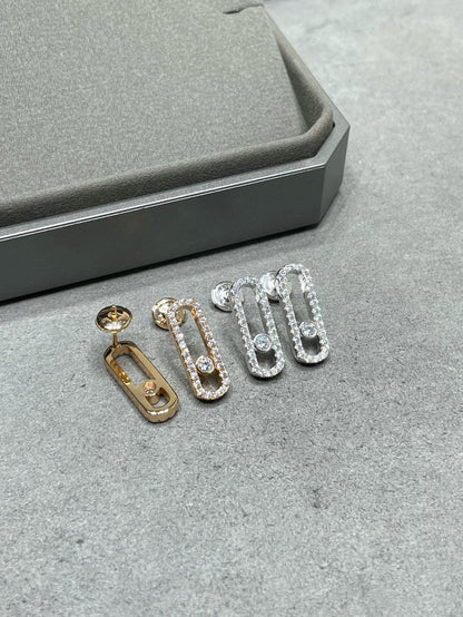 [Resenly Jewelry]MOVE UNO STUD DIAMOND PAVED EARRINGS