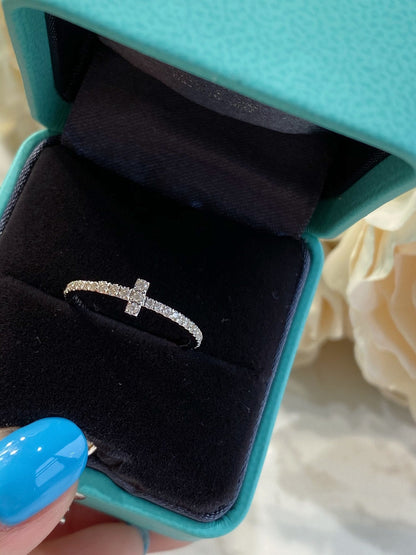 [Resenly Jewelry]T スモール リング ダイヤモンド シルバー