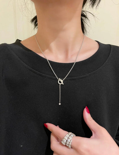 [Resenly Jewelry]FINESSE SILVER DIAMOND NECKLACE