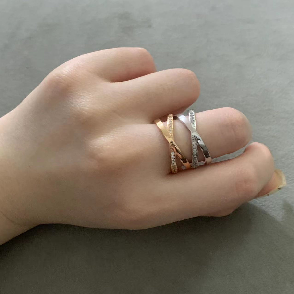 [Resenly Jewelry]ATLAS X DIAMOND RING