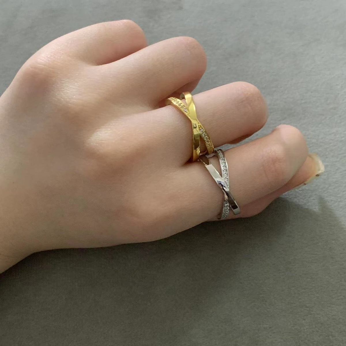 [Resenly Jewelry]ATLAS X DIAMOND RING