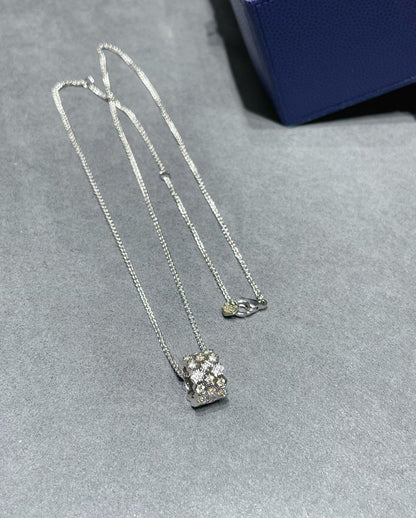 {"[Resenly Jewelry]BEE LOVE DIAMOND PAVED 3 ROW NECKLACE"}