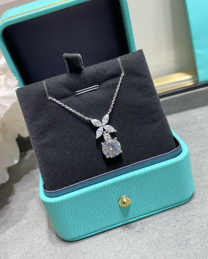 [Resenly Jewelry] VICTORIA PENDANT SILVER DIAMOND NECKLACE