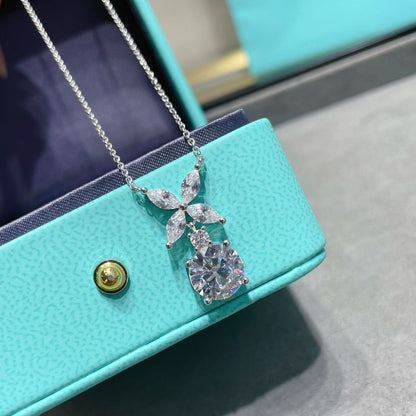 [Resenly Jewelry] VICTORIA PENDANT SILVER DIAMOND NECKLACE