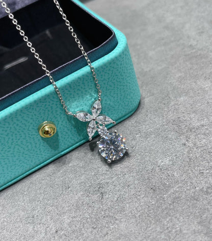 [Resenly Jewelry] VICTORIA PENDANT SILVER DIAMOND NECKLACE