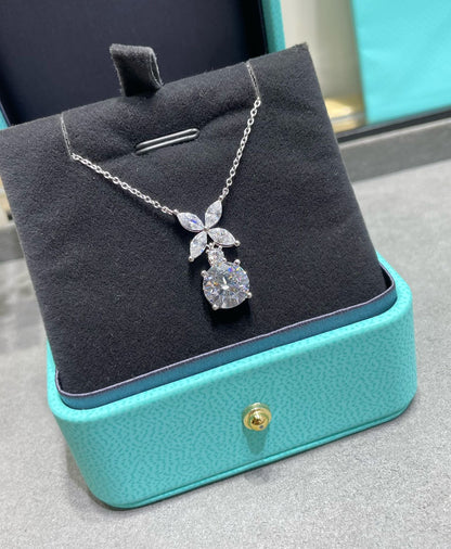 [Resenly Jewelry] VICTORIA PENDANT SILVER DIAMOND NECKLACE