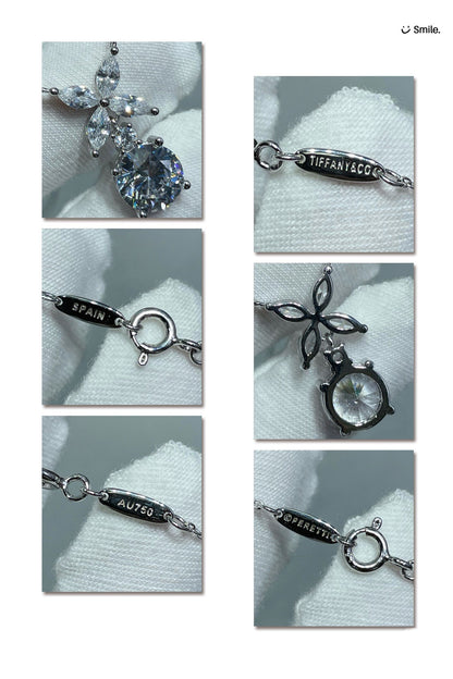 [Resenly Jewelry] VICTORIA PENDANT SILVER DIAMOND NECKLACE