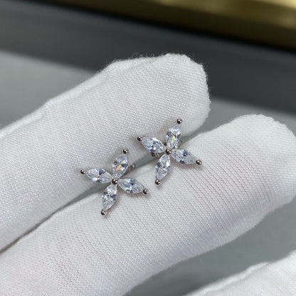 [Resenly Jewelry]VICTORIA SILVER DIAMOND STUD MINI EARRINGS