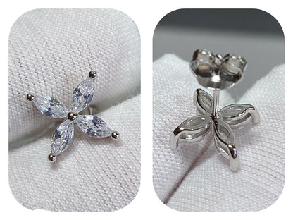 [Resenly Jewelry]VICTORIA SILVER DIAMOND STUD MINI EARRINGS