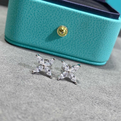 [Resenly Jewelry]VICTORIA SILVER DIAMOND STUD MINI EARRINGS