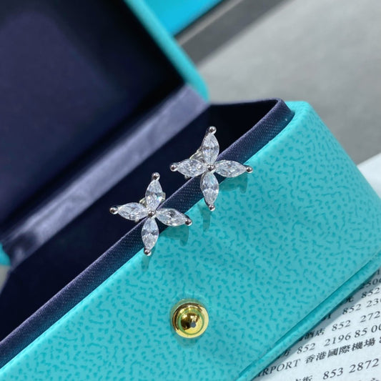 [Resenly Jewelry] VICTORIA シルバー ダイヤモンド スタッド ミニピアス