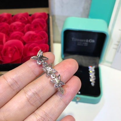 [Resenly Jewelry]VICTORIA SILVER DIAMOND DROP EARRINGS