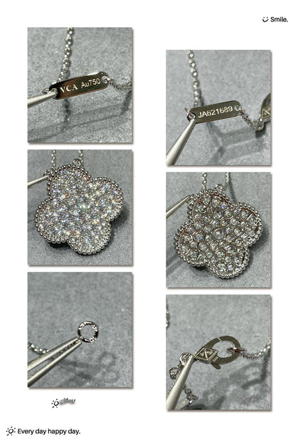 {
  "Resenly Jewelry": "Resenly Jewelry",
  "CLOVER 25MM LARGE PENDANT DIAMOND PAVED SILVER NECKLACE": "クローバー 25MM ラージペンダント ダイヤモンドパヴェ シルバーネックレス"
}