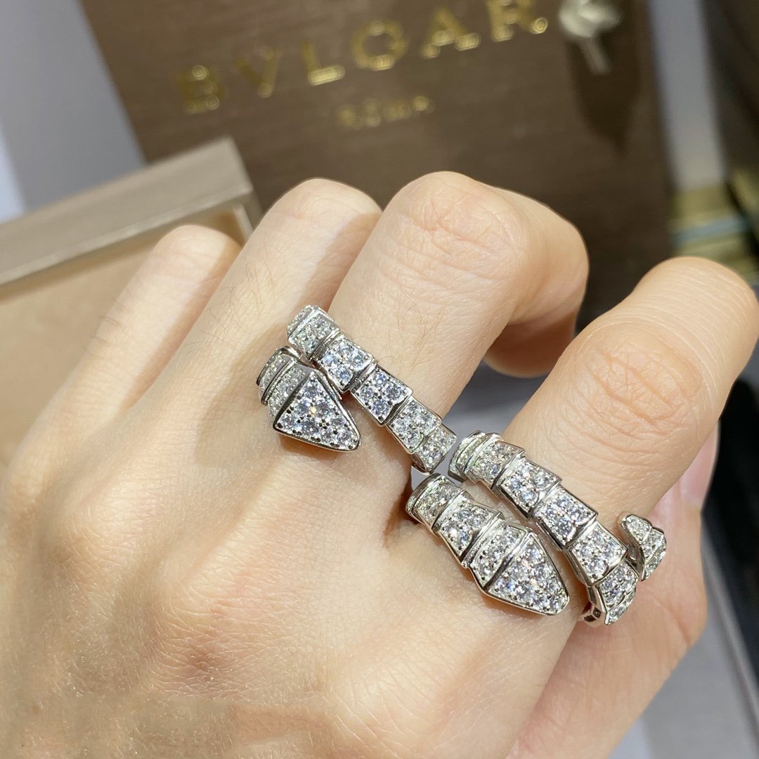 [Resenly Jewelry] セルペンティ リング シルバー ダイヤモンド パヴェ