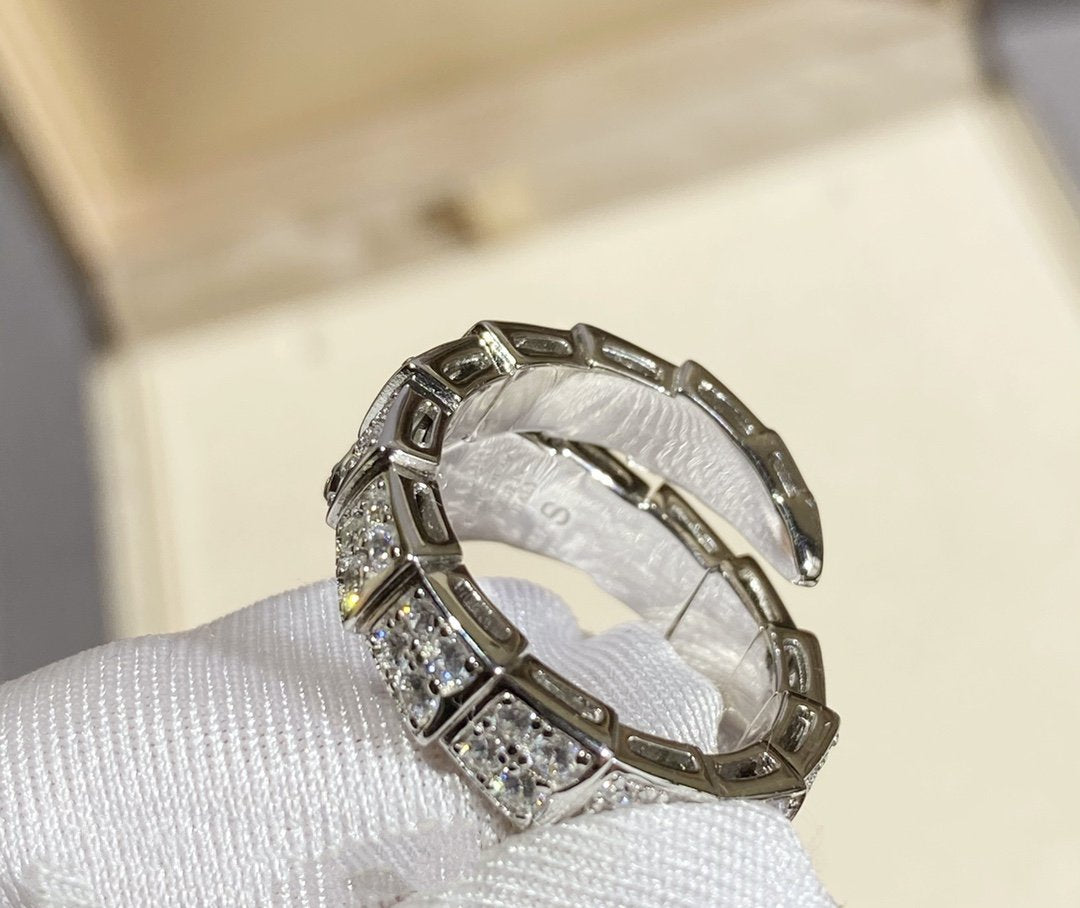 [Resenly Jewelry] セルペンティ リング シルバー ダイヤモンド パヴェ