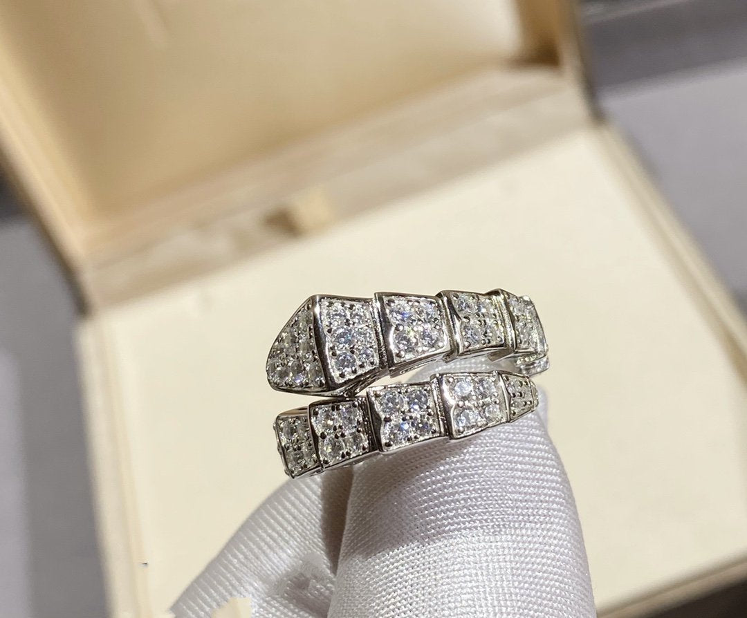 [Resenly Jewelry] セルペンティ リング シルバー ダイヤモンド パヴェ