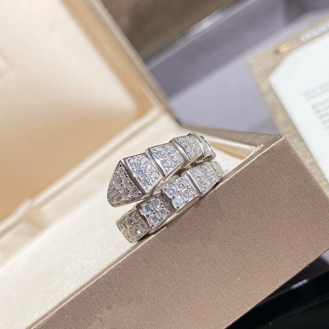[Resenly Jewelry] セルペンティ リング シルバー ダイヤモンド パヴェ