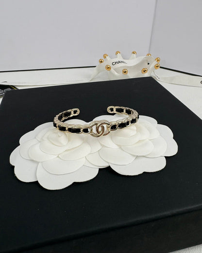 [Resenly Jewelry]Double C Open Bangle