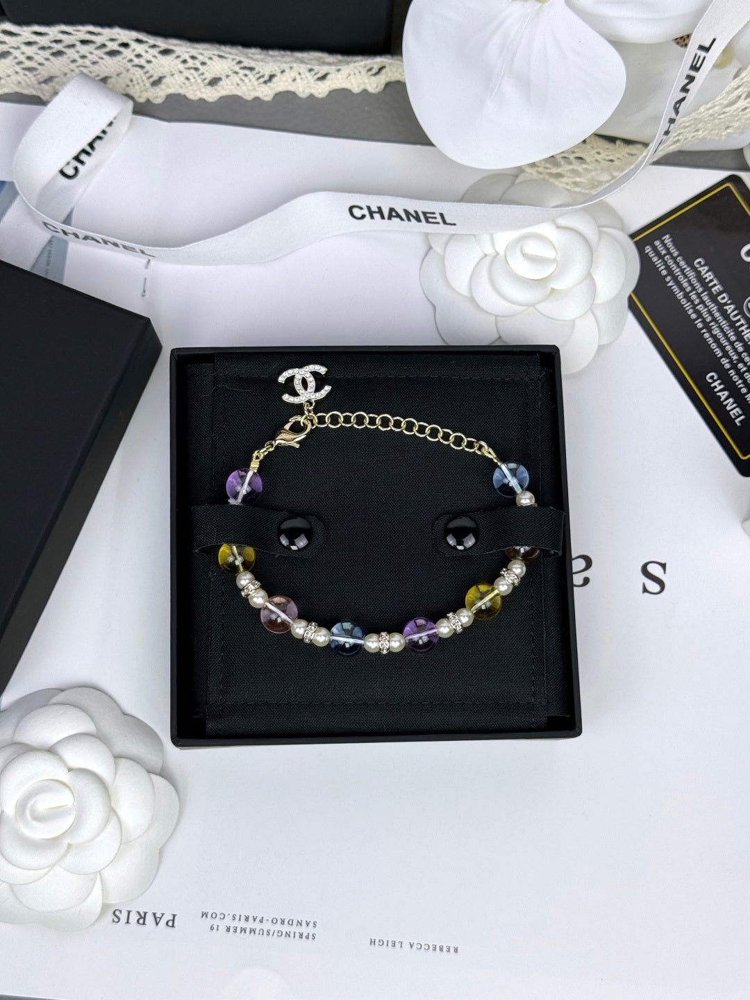 [Resenly Jewelry]Colorful Transparent Resin Bracelet