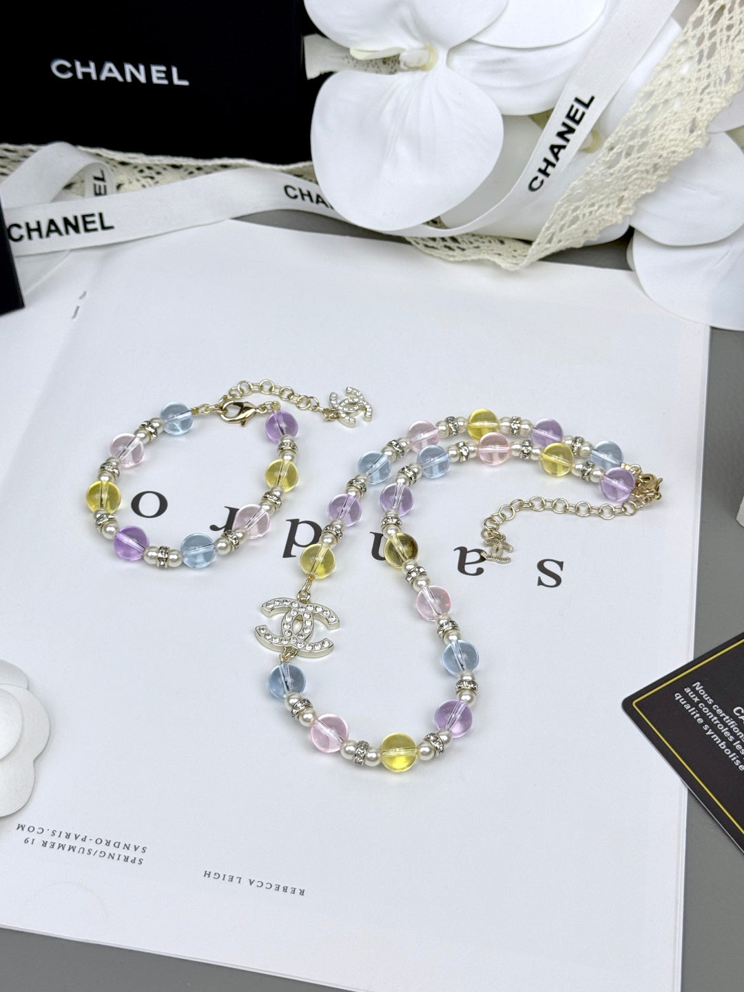 [Resenly Jewelry]Colorful Transparent Resin Bracelet