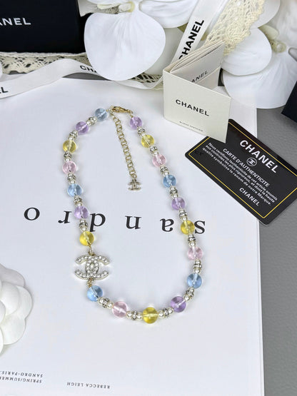 [Resenly Jewelry]26C New Spring Collection Colorful Transparent Resin Necklace