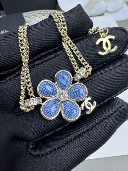 [Resenly Jewelry]VOLTE 新作 ブルーフローラル二連ブレスレット
