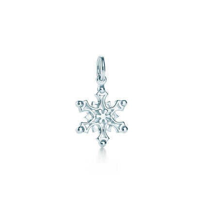 [Resenly Jewelry]STERLING SILVER SNOWFLAKE PENDANT NECKLACE