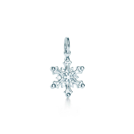 [Resenly Jewelry]スターリングシルバー スノーフレーク ペンダントネックレス