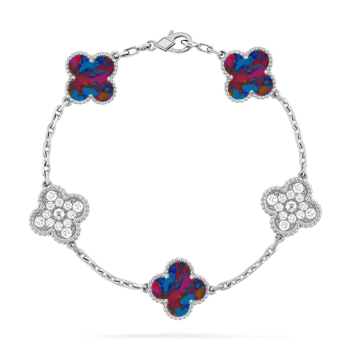 {
  "Resenly Jewelry": "Resenly Jewelry",
  "CLOVER 5 MOTIF COLOR GEMSTONES BRACELET COLLECTION": "クローバー 5モチーフ カラージェムストーン ブレスレット コレクション"
}