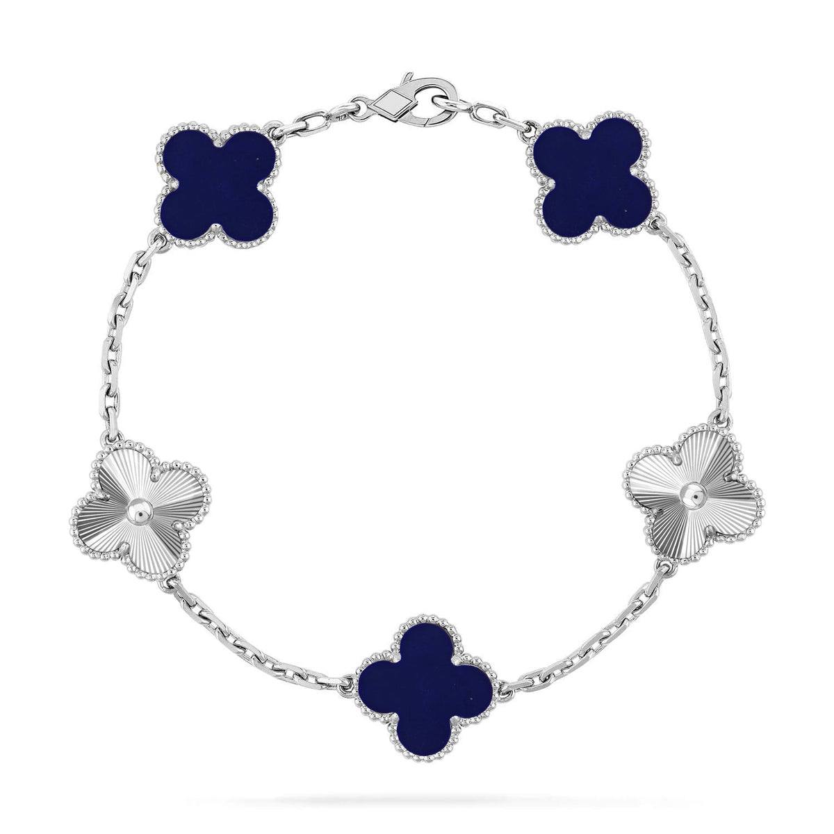 [Resenly Jewelry]CLOVER 5 MOTIF LAPIS LAZULI BRACELET COLLECTION