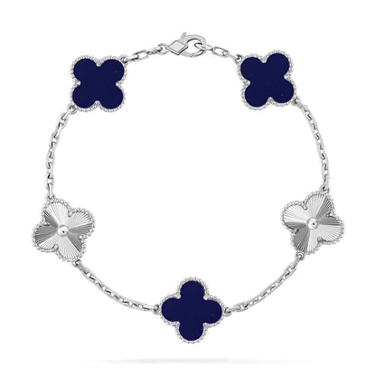 [Resenly Jewelry]CLOVER 5 MOTIF LAPIS LAZULI BRACELET COLLECTION
