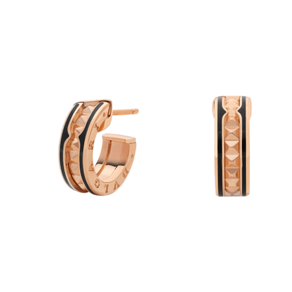 {
  "Resenly Jewelry": "レゼンリー・ジュエリー",
  "ZERO 1 ROCK PINK GOLD EARRINGS WITH STUDDED SPIRAL AND BLACK CERAMIC": "ゼロワン ロック ピンクゴールド イヤリング スタッズスパイラル＆ブラックセラミック"
}