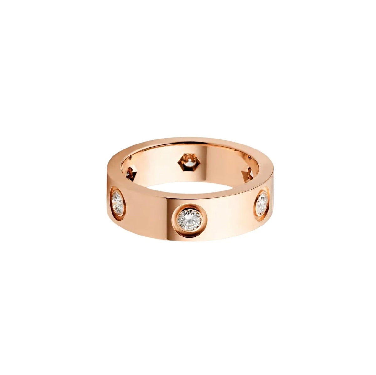 [Resenly Jewelry]LOVE 5.5MM 6 DIAMOND RING