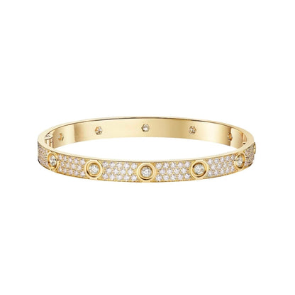 [Resenly Jewelry]LOVE BRACELET 6.1MM DIAMOND-PAVED 10 BIG DIAMONDS