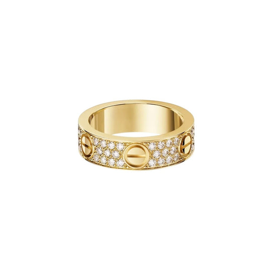 [Resenly Jewelry]LOVE RING 5.5MM DIAMONDS PAVED