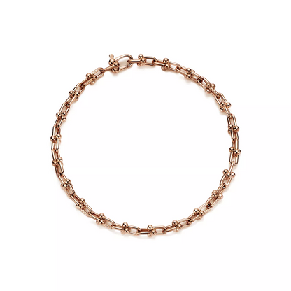 [Resenly Jewelry]HARDWEAR MICRO LINK 44 MOTIF PINK GOLD BRACELET